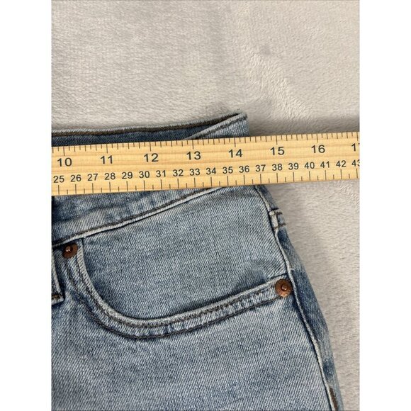 J.Crew Skinny Flare Jeans High-Rise Re-imagined Denim Blue Y2K Women's Sz 29 T - Picture 3 of 11